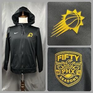 Nike Phoenix Suns 50th Anniversary Showtime Hoodie Black Gold Player Issued Sz M